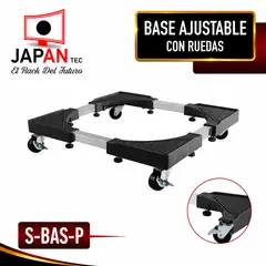JAPANTEC EL RACK DEL FUTURO - Base Móvil Ajustable para Electrodomésticos hasta 200 kg JAPAN TEC S-BAS-P