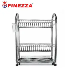 FINEZZA - Escurridor de platos FZ 8050R Acero Inoxidable 32 platos