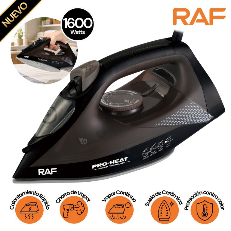 Plancha a Vapor RAF R.1291 1600W