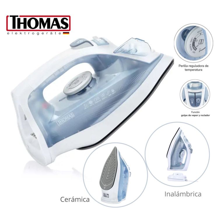 Plancha Inalambrica de 2200W