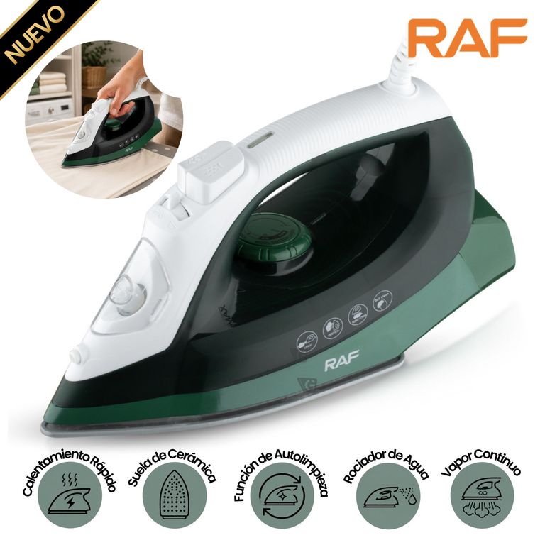 Plancha a Vapor RAF R.1209G 2200W