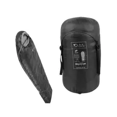 GENERICO - Bolsa de Dormir 210 x 80 cm Tipo Momia con Relleno de Plumon de Pato DIMAN Negro