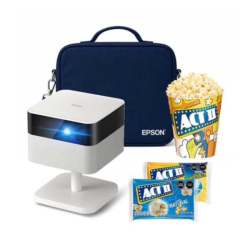 Proyector Smart Lifestudio Flex EF-71 + Maletín + Pop corn