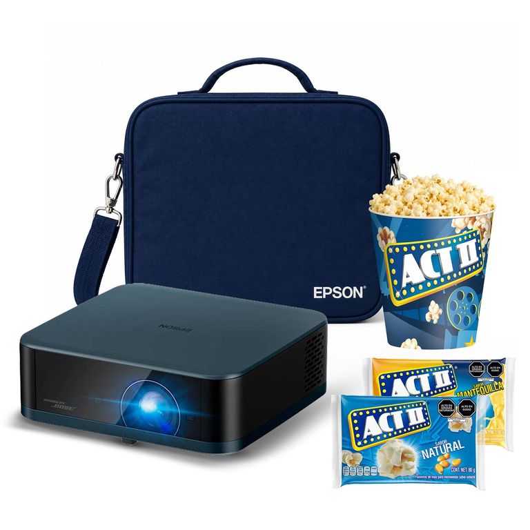 Proyector Smart Lifestudio Pop Plus EF-62 Azul + Maletín + P