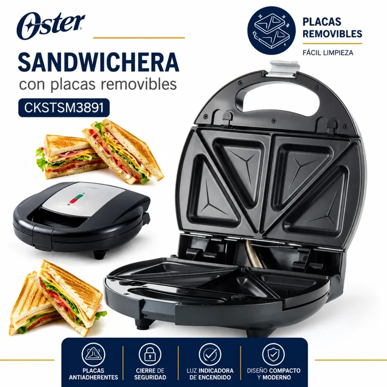 Sandwichera placas removibles CKSTSM3891