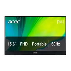 ACER - Monitor Portátil 15.6” Full HD IPS 60Hz PM161Q CBMIUUX Pantalla 1920x1080 Negro