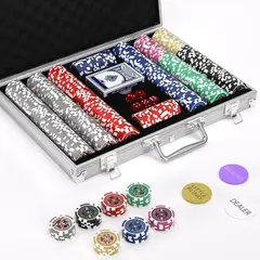 POKER - Set Fichas 500 Piezas Clay 11.5g Texas Holdem