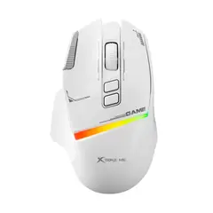 XTRIKE ME - Mouse Gamer Inalámbrico Tri-Mode GW-325 WH Luces RGB Blanco