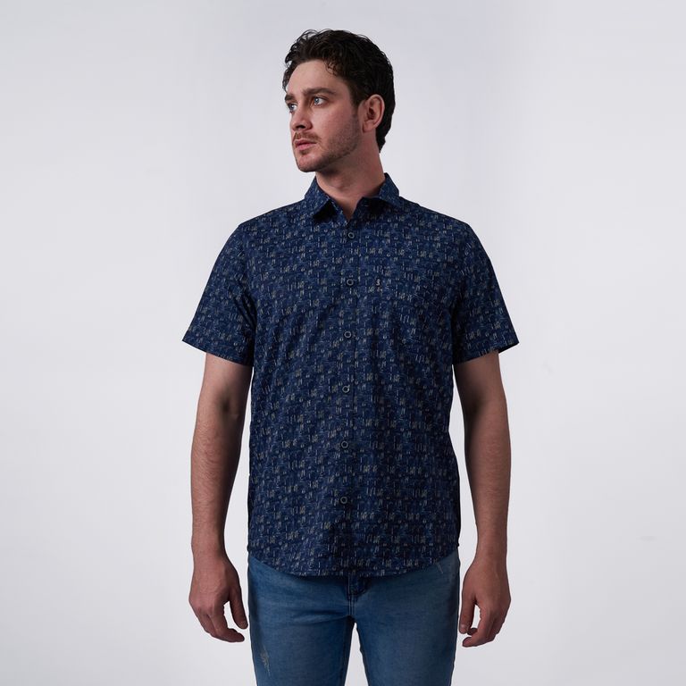 CAMISA MANGA CORTA HOMBRE - KARLOW POPELINA STRECH