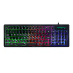 XTRIKE ME - Teclado Gamer Alámbrico KB-309 BK SP Retroiluminación Negro Español