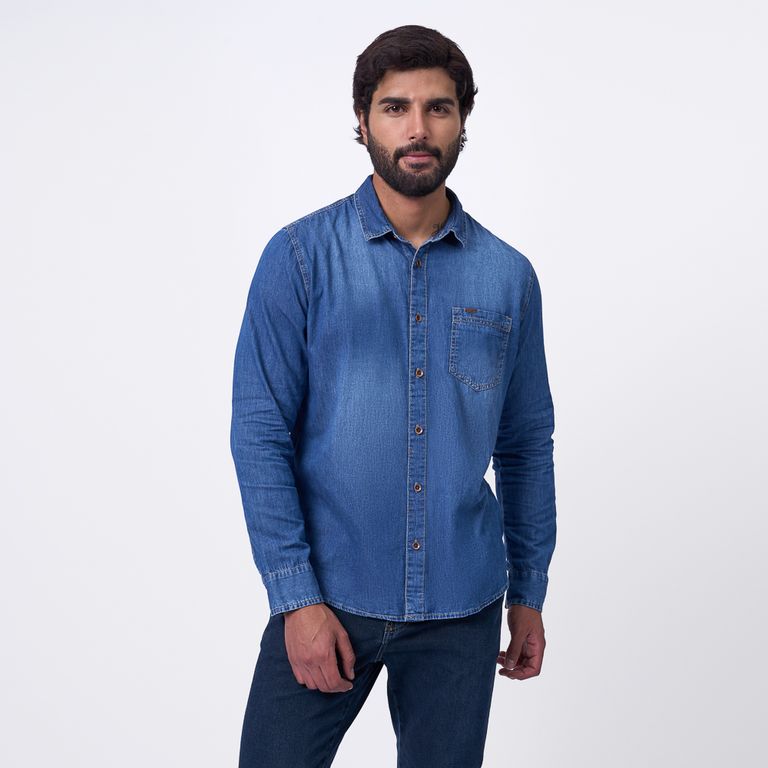 CAMISA MANGA LARGA HOMBRE - RIVALDO 1 DENIM