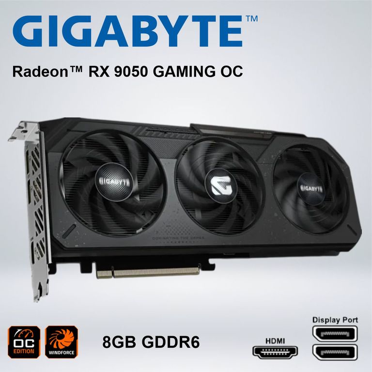 TARJETA GRÁFICA - RADEON™ RX 9050 GAMING OC 8GB GDDR6