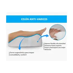 DI ROSSANA - Cojin Anti Varices Para Piernas Ergonómico que Levanta tu Descanso