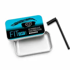 GENERICO - Kit Cera para Cejas FIT Eye P&W 10g con Cepillo Aplicador 90° Fijación y Moldeado