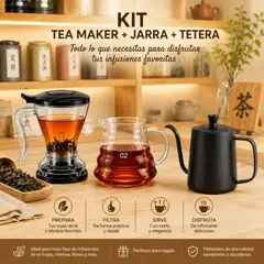 GENERICO - Kit para infusiones  TEA MAKER+ JARRA+TETERA