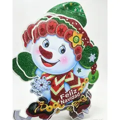 GENERICO - Adorno Navideño Muñeco de Nieve Decorativo