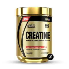Level Pro - Creatina Monohidratada 100% – 500 g | 200 Servicios