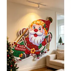 GENERICO - Adorno Navideño Papá Noel Esquiador