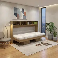 2020 HOME PERU - Cama Abatible Toledo Almendra 1 Plz