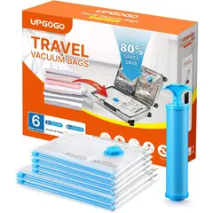 AL - Bolsas Vacio para Viaje UPGOGO 6 Pack Ahorrador de Espacio