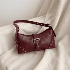 GENERICO - Cartera para mujer Coraline color vino