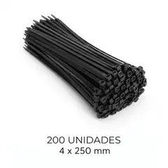 GENERICO - Precintos de Seguridad x 200 und - 2500mm x 4mm