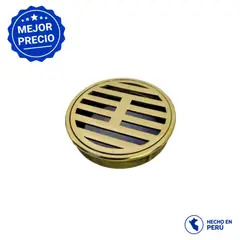 P PERU TEC - Sumidero 2" Bronce Pulido Pesado