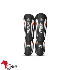 NO LOGO - Canilleras blanca con rojo y negro VENUM TALLA L