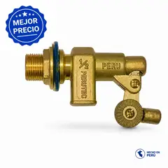 P PERU TEC - Valvula Cisterna 1/2" (Sin Boya)