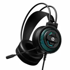 HP - Audífono Gamer DHE-8001 Estéreo USB con Micrófono Luz LED Azul