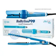 Babyliss Pro - Pack BabylissPRO Nano Titanium XL Alisadora y Rizadora Automática MiraCurl - BNTPP78PE