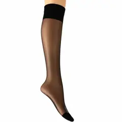 SAMSARA - Medias de Nylon hasta la Rodilla Alta Transparencia Mujer Pack x4