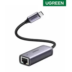 UGREEN - Adaptador USB-C a Ethernet Gigabit RJ45 Gris Oscuro 50737