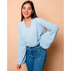 NEBULA - Blusa Sofy - Celeste