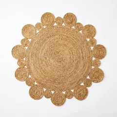 ZALMOHADAS - Alfombra Espiral Bohemia 120x120 cm