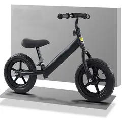 GENERICO - Bicicleta Para Niños Equilibrio Balance Bike Sin Pedales NEGRO