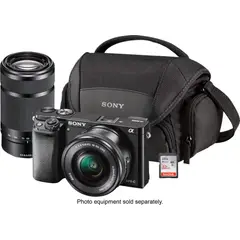 SONY - Funda Soft LCSU21 Negra con Correa y Compartimentos