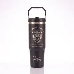 LITTLE BRU ACCESORIOS EXCLUSIVOS - Termo Tomatodo Cienciano Personalizado 900ML Negro