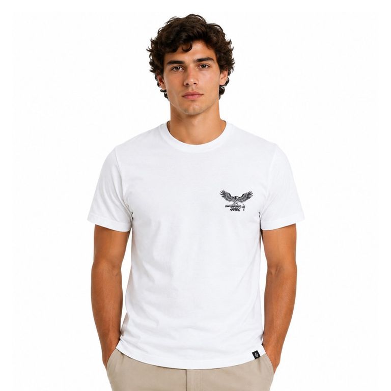 POLO MC HAMMERED SPLIT SST A3512605PR-WHT