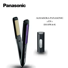 Panasonic - Plancha Alisadora EH-HW18-K615 2 en 1 Fotocerámica