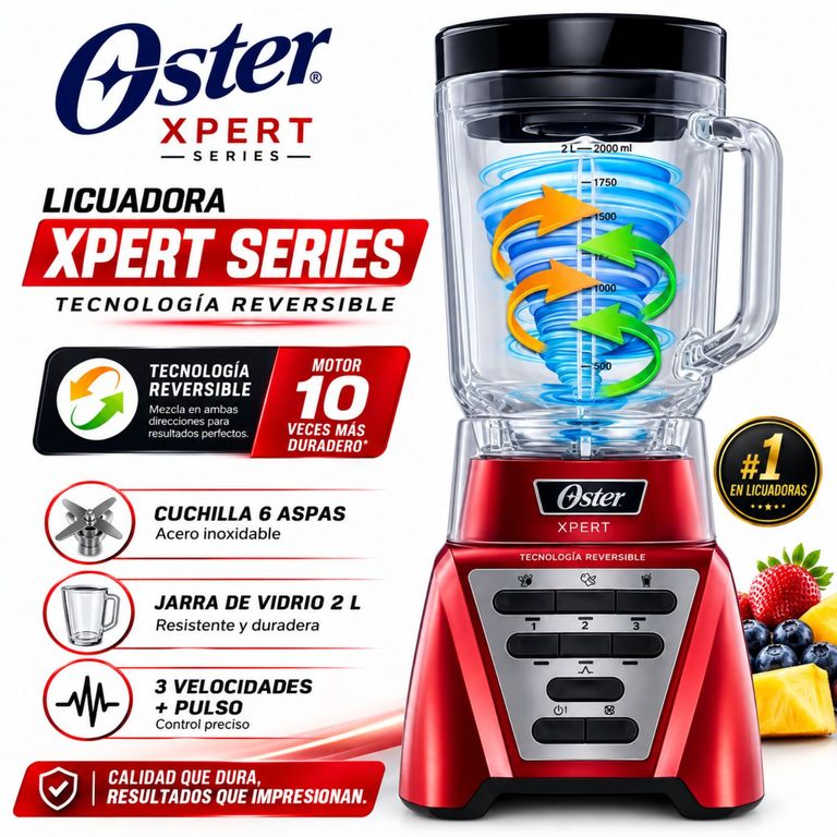 Licuadora BLST3A-R2G-053 Xpert Rojo 2L Reversible