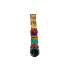 GENERICO - Pipa Ceremonial Andina Artesanal – Diseño Tradicional de Cusco con Detalle Textil
