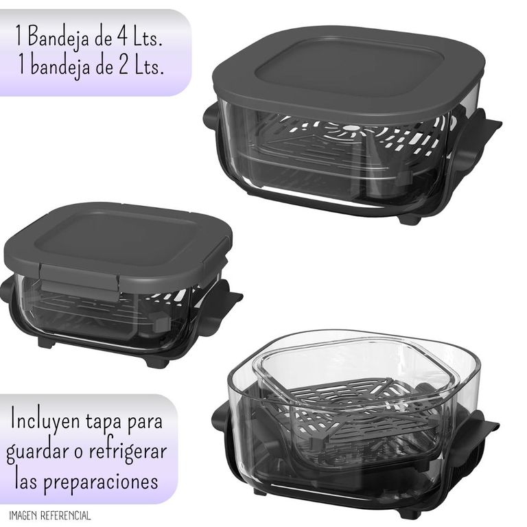 Freidora de Aire Dual Glass Pro 6 L – AF1524VD
