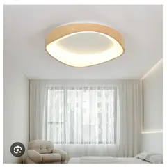 CEMLIGHTING - Lampara de techo atenas color madera panel