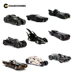 JADA - Colección Batimóviles 1:24 – Pack 9 Modelos Icónicos de Batman
