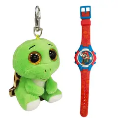 TY - CLIP TURBO TORTUGA 35246 + RELOJ ACCUTIME SUPER MARIO LCD PARPADEANTE