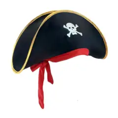GENERICO - Sombrero Gorro Pirata Disfraz Halloween Cosplay