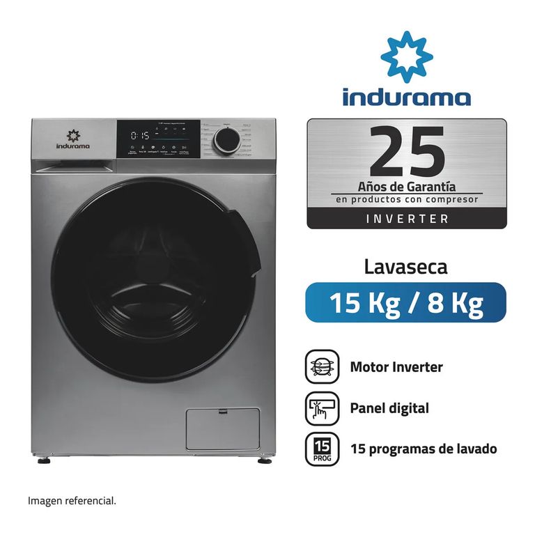 Lavaseca de Carga Frontal 15 kg/8kg Croma LRI-315C