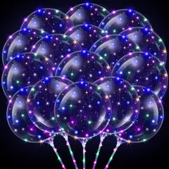 GENERICO - Globos LED Libima 20 Pulgadas Transparentes Luz 50 Pzs