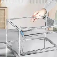 OEM - Caja Organizadora de Zapatos Acrílica Transparente Apilable Individual